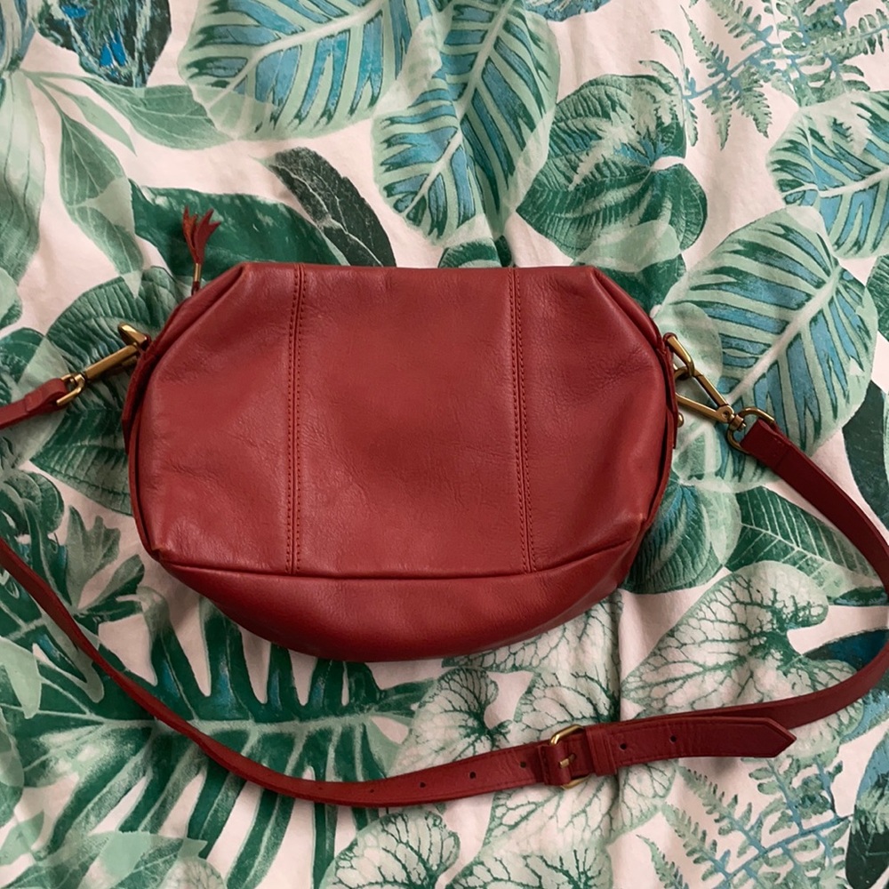 madewell leather crossbody bag